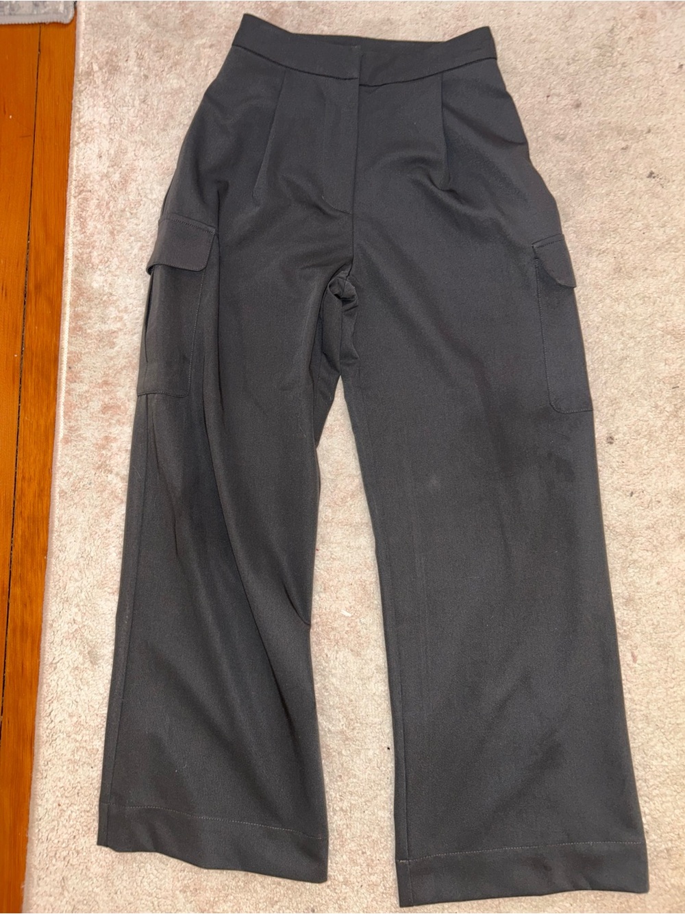 Dark grey slacks